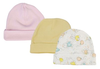 Girls Baby Caps (Pack of 3)