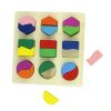 2014 Geometric Puzzle Wooden Shapes Jigsaw Puzzle