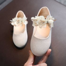 Spring Autumn Children Girls Princess Fashion Flower PU Leather Shoes For Baby