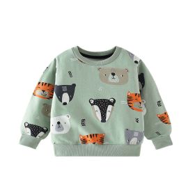 Baby Boy Cartoon Animals Pattern Long Sleeve O-Neck Hoodie