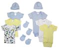 Newborn Baby Boys 10 Pc Layette Baby Shower Gift Set