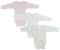 Girls Long Sleeve Printed Onezie Variety Pack