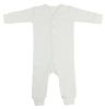 Interlock White Union Suit Long Johns